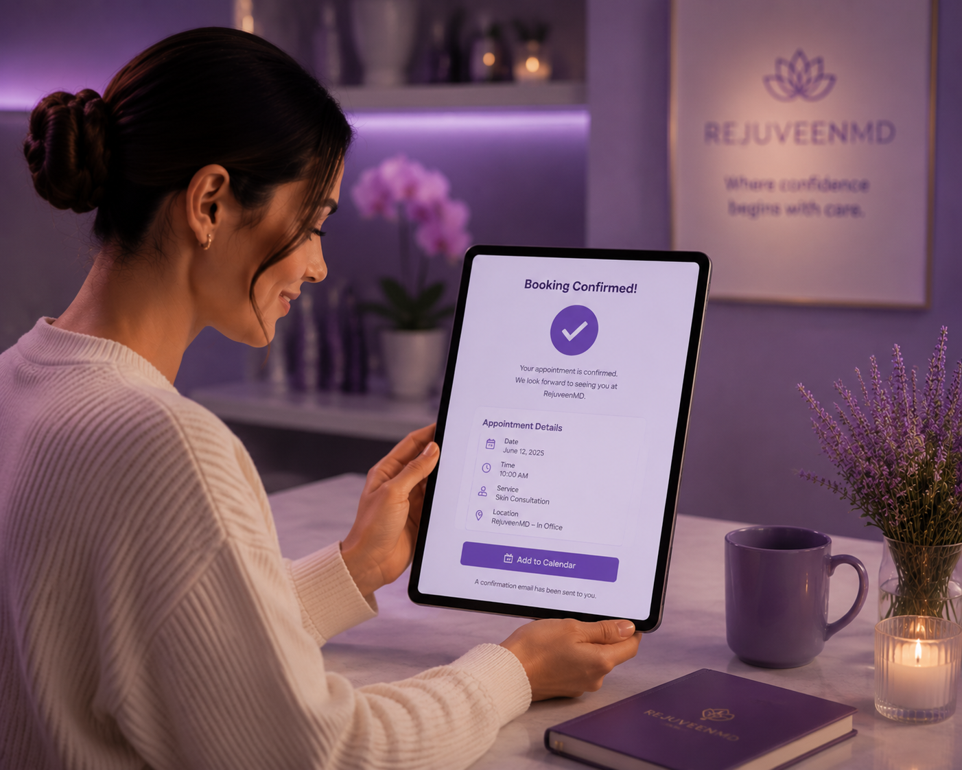 Confirm your liposuction procedure and begin your Rejuveen journey